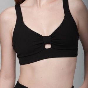 925fit Knot Your Problem Navy Sports Bra/Yoga Top